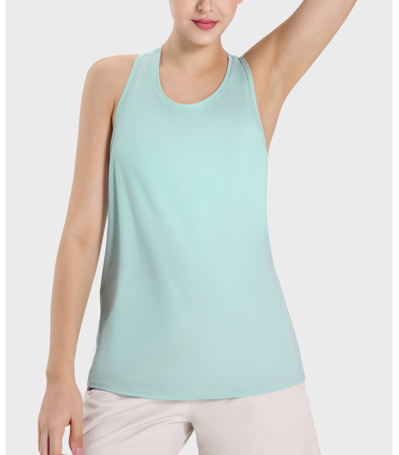 Womens Sports Fitness 75%nylon 25%spandex Tank Top DSS101 print logo 37