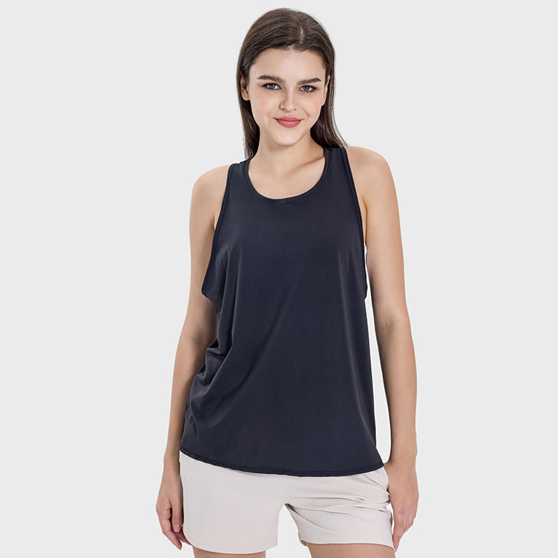 Womens Sports Fitness 75%nylon 25%spandex Tank Top DSS101 print logo 18
