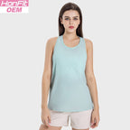 Womens Sports Fitness 75%nylon 25%spandex Tank Top DSS101 print logo 14
