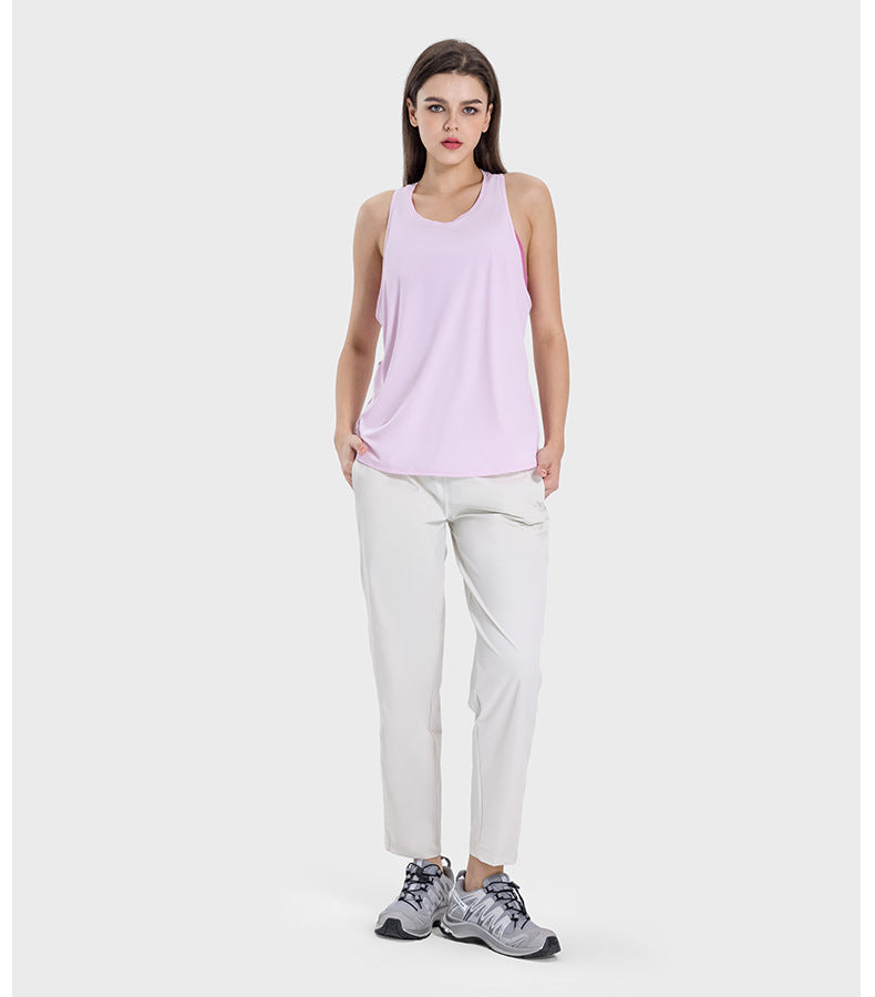 Womens Sports Fitness 75%nylon 25%spandex Tank Top DSS101 print logo 31