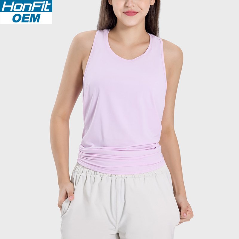 Womens Sports Fitness 75%nylon 25%spandex Tank Top DSS101 print logo 7