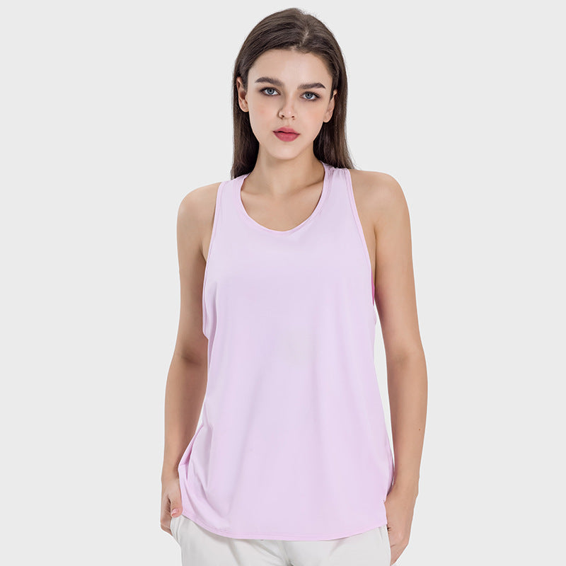 Womens Sports Fitness 75%nylon 25%spandex Tank Top DSS101 print logo 15