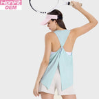 Womens Sports Fitness 75%nylon 25%spandex Tank Top DSS101 print logo 11
