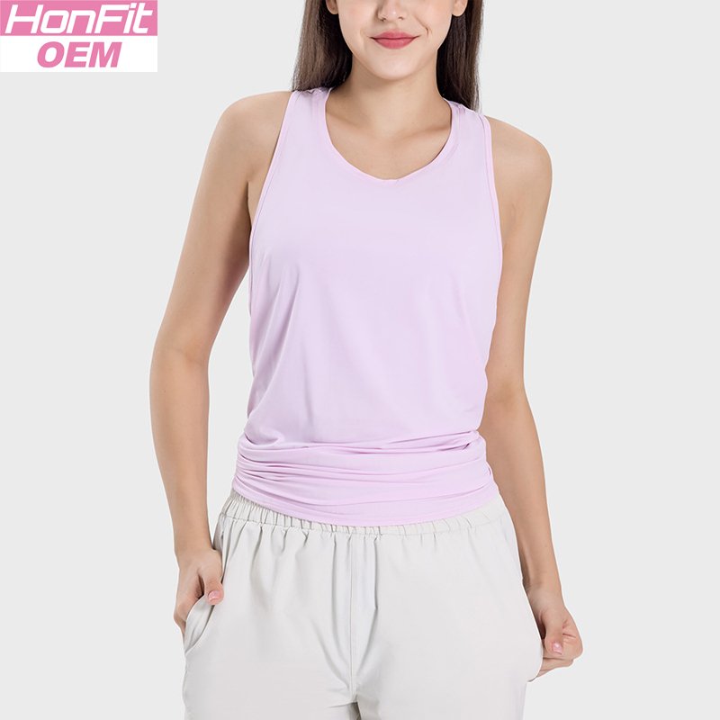Womens Sports Fitness 75%nylon 25%spandex Tank Top DSS101 print logo 12