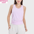 Womens Sports Fitness 75%nylon 25%spandex Tank Top DSS101 print logo 12