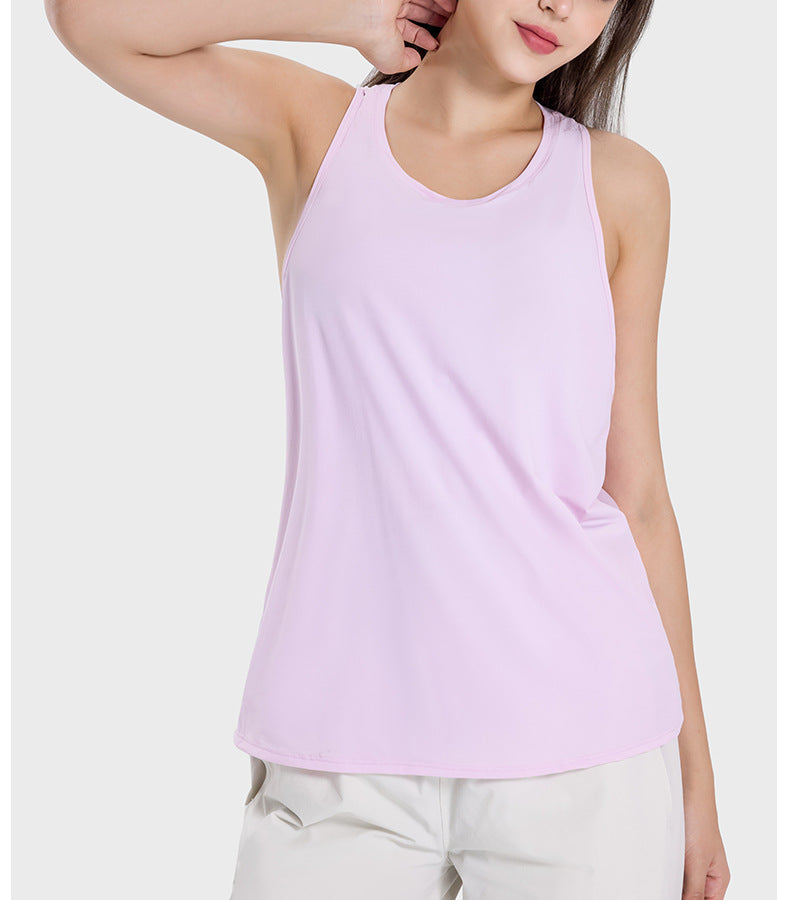 Womens Sports Fitness 75%nylon 25%spandex Tank Top DSS101 print logo 32
