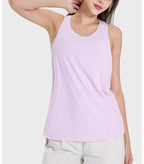 Womens Sports Fitness 75%nylon 25%spandex Tank Top DSS101 print logo 32