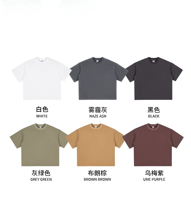 Mens Cropped 100%cotton T-SHIRTS DX8805