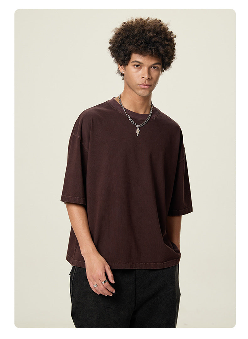 Mens Cropped 100%cotton T-SHIRTS DX8805