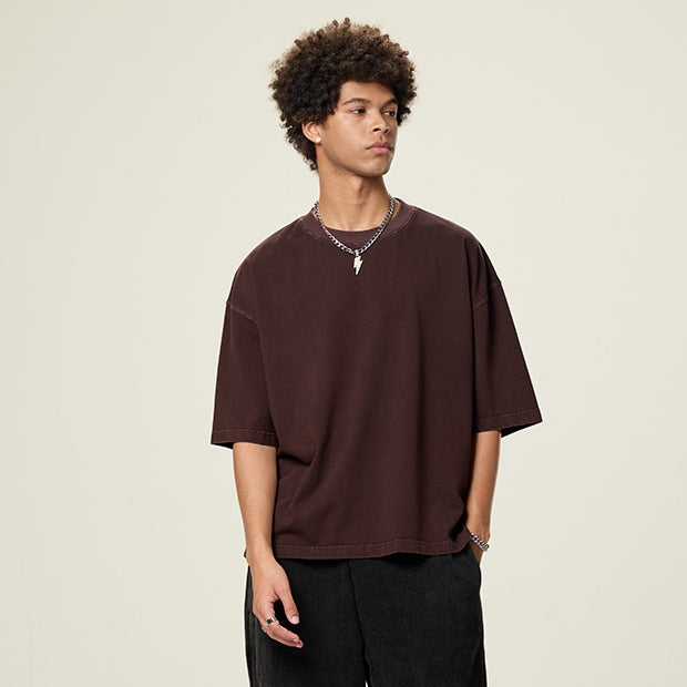 Mens Cropped 100%cotton T-SHIRTS DX8805