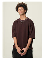 Mens Cropped 100%cotton T-SHIRTS DX8805