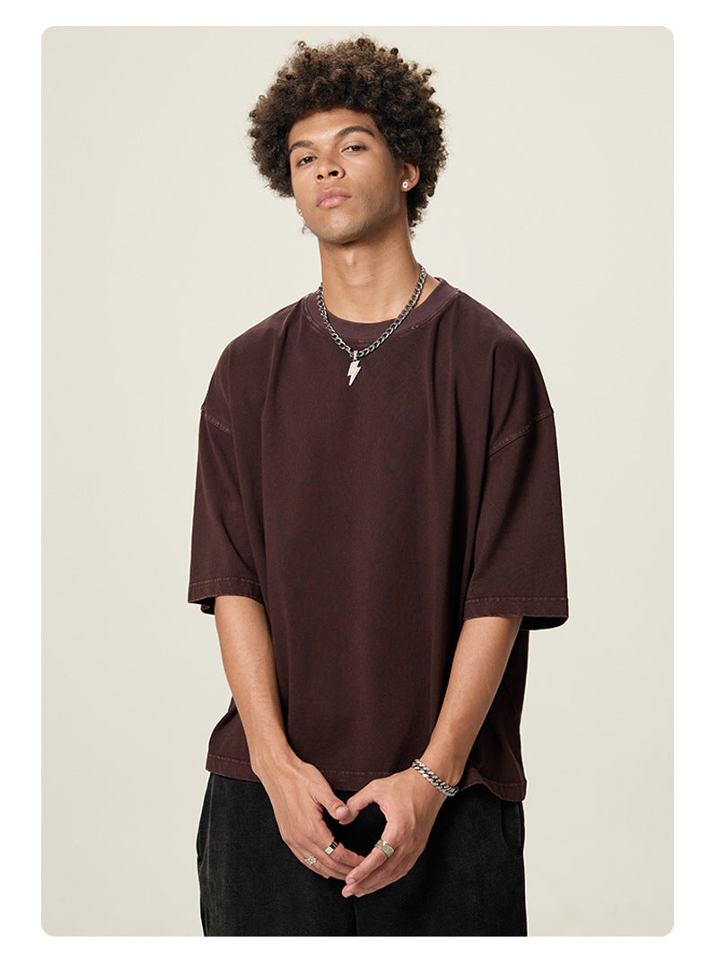 Mens Cropped 100%cotton T-SHIRTS DX8805