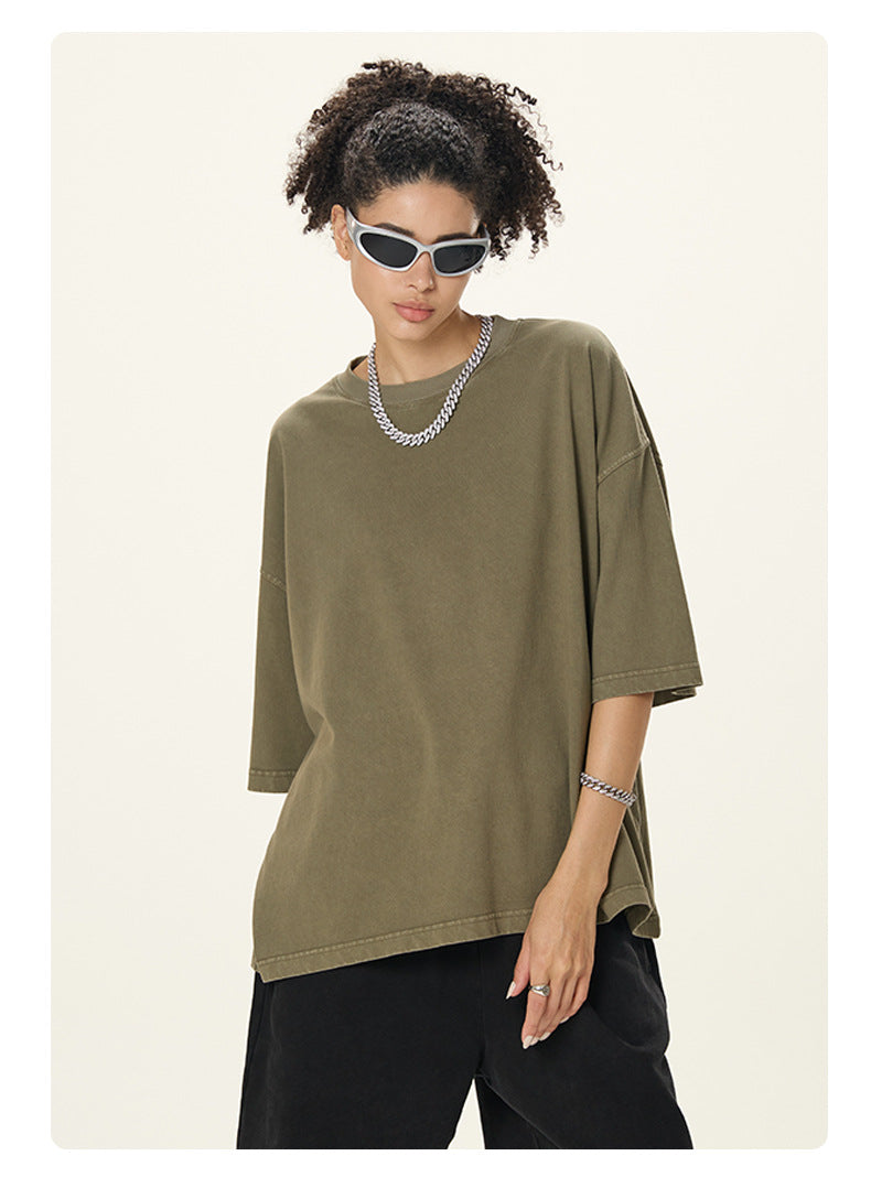 Mens Cropped 100%cotton T-SHIRTS DX8805