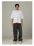 Mens Cropped 100%cotton T-SHIRTS DX8805