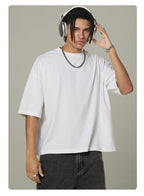 Mens Cropped 100%cotton T-SHIRTS DX8805