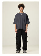 Mens Cropped 100%cotton T-SHIRTS DX8805