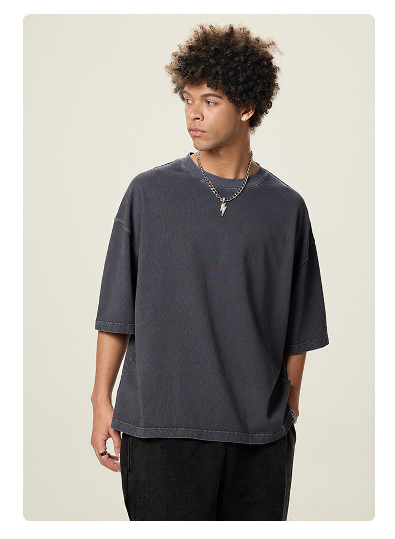 Mens Cropped 100%cotton T-SHIRTS DX8805