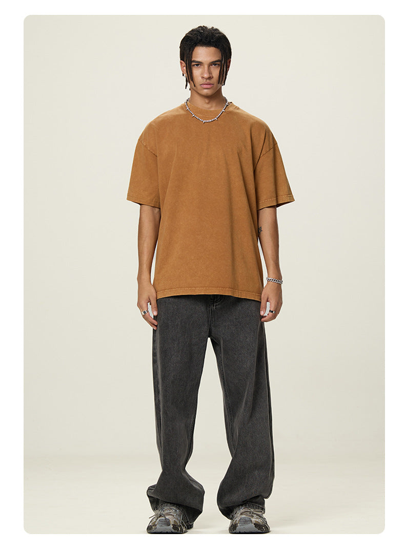 Mens Cropped 100%cotton T-SHIRTS DX8805