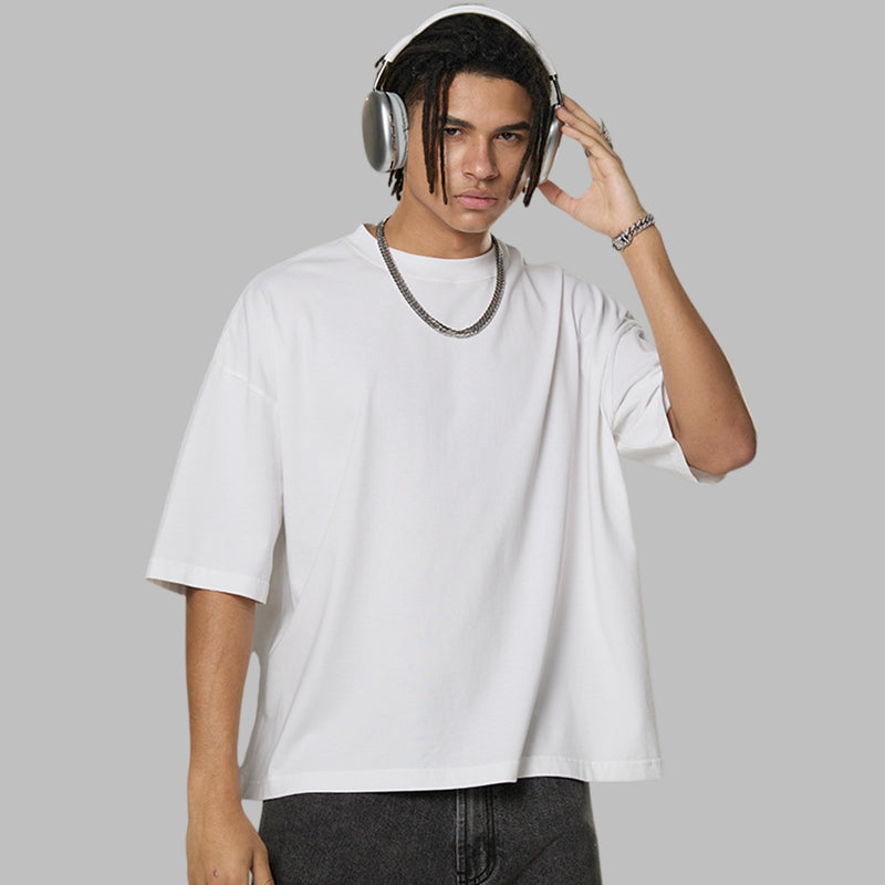 Mens Cropped 100%cotton T-SHIRTS DX8805