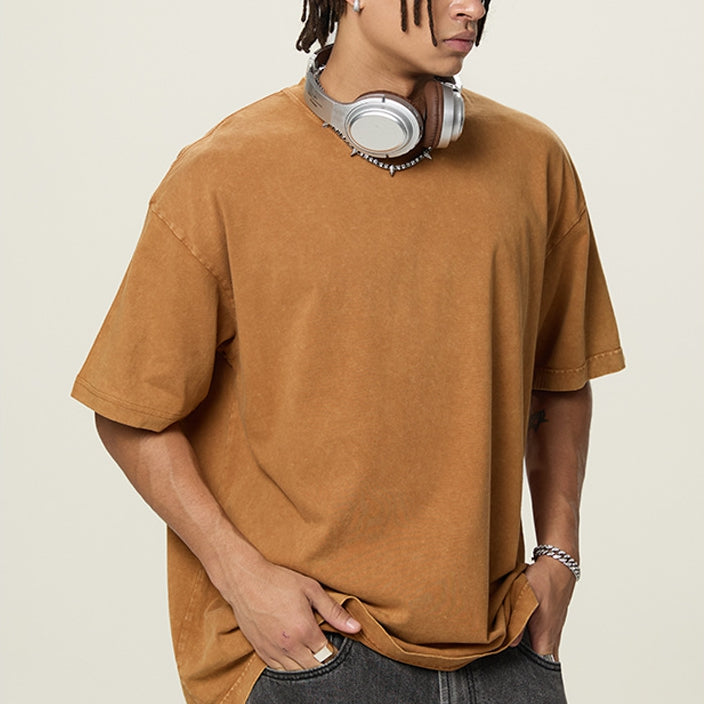 Mens Cropped 100%cotton T-SHIRTS DX8805