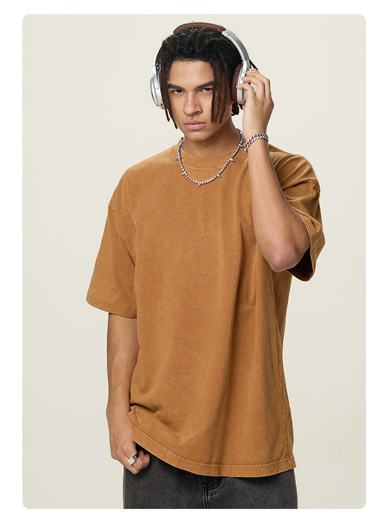 Mens Cropped 100%cotton T-SHIRTS DX8805