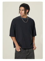 Mens Cropped 100%cotton T-SHIRTS DX8805