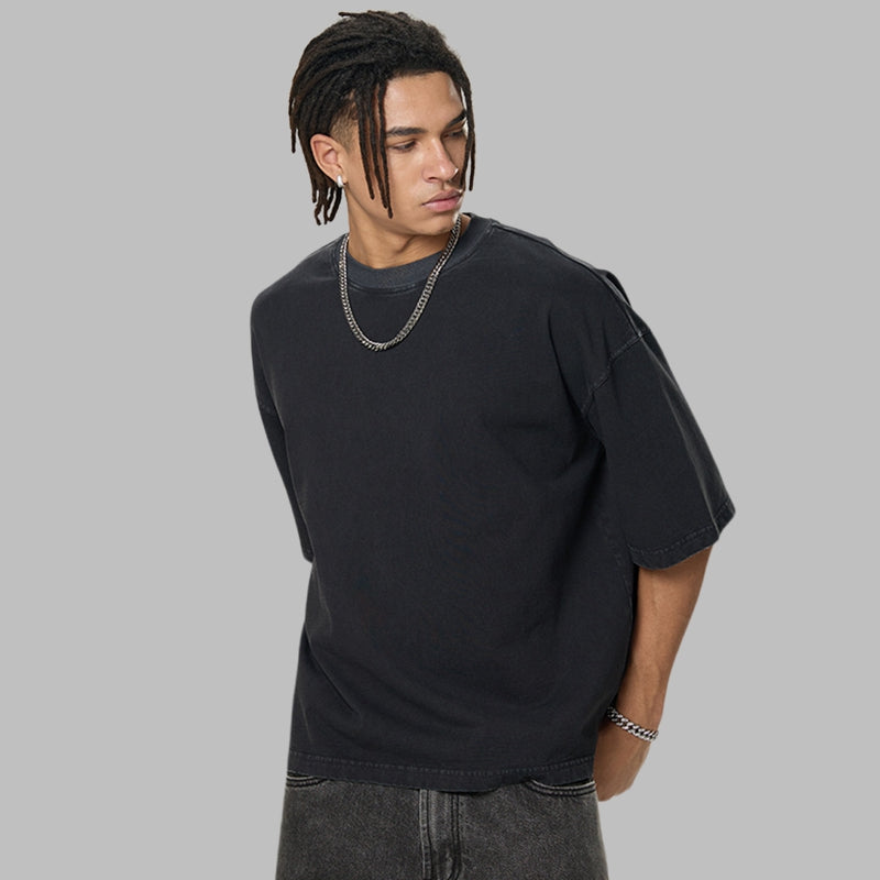 Mens Cropped 100%cotton T-SHIRTS DX8805