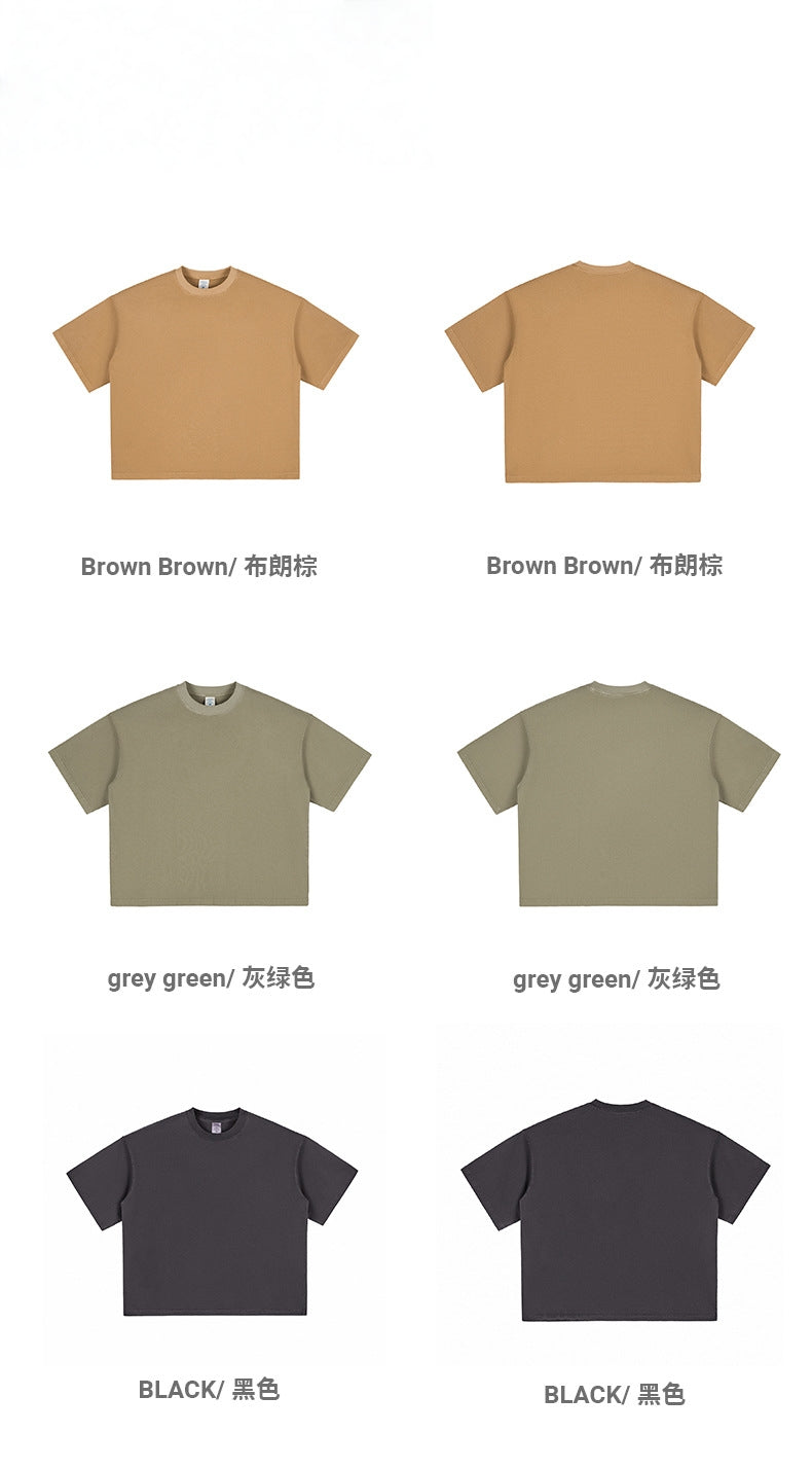 Mens Cropped 100%cotton T-SHIRTS DX8805