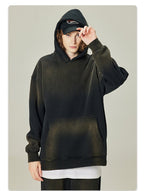 Mens Acid Washed 36.8%cotton 57.4%polyester 5.8%other fibers hoodie Sweatpants Set DY031-DK013 - hoodie print logo 29