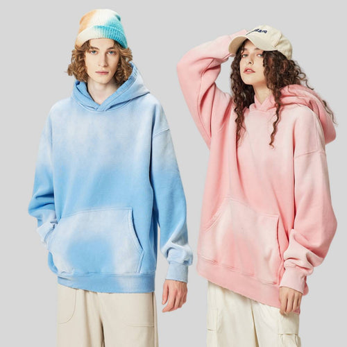 Mens Acid Washed 36.8%cotton 57.4%polyester 5.8%other fibers hoodie Sweatpants Set DY031-DK013 - hoodie print logo 2