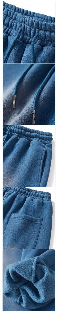 Mens Acid Washed 36.8%cotton 57.4%polyester 5.8%other fibers hoodie Sweatpants Set DY031-DK013 - hoodie print logo 54