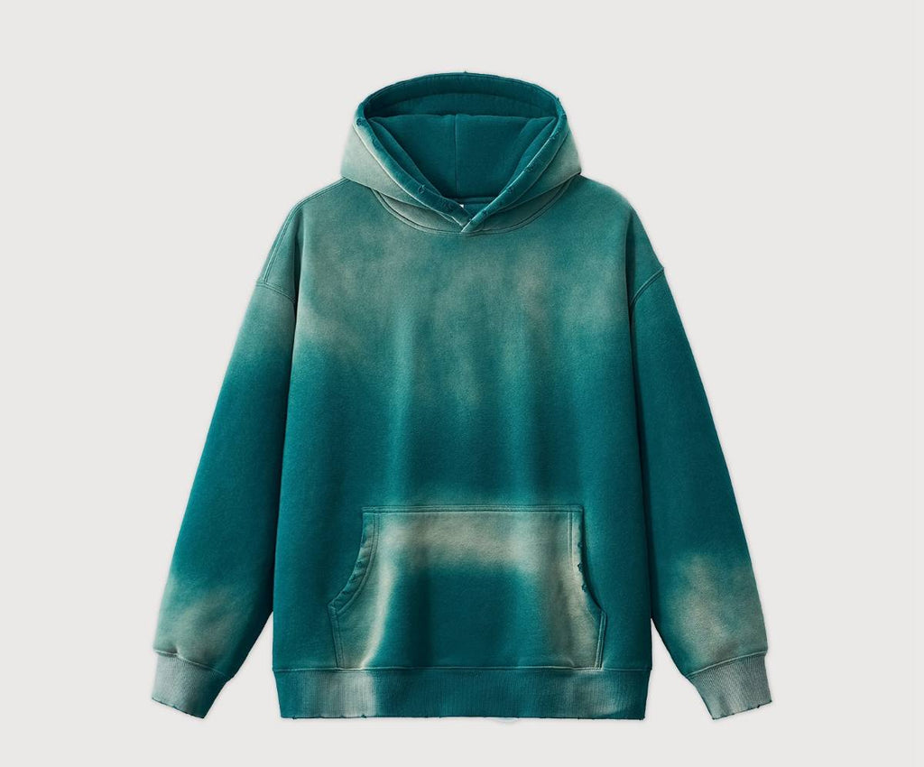 Mens Acid Washed 36.8%cotton 57.4%polyester 5.8%other fibers hoodie Sweatpants Set DY031-DK013 - hoodie print logo 7