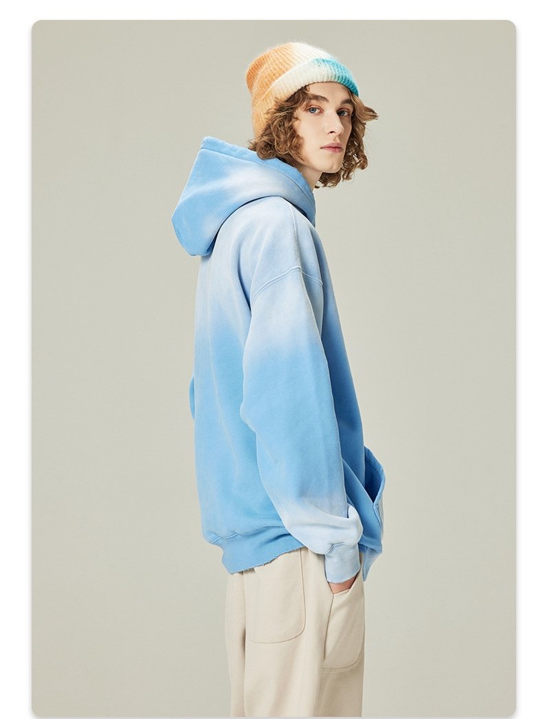 Mens Acid Washed 36.8%cotton 57.4%polyester 5.8%other fibers hoodie Sweatpants Set DY031-DK013 - hoodie print logo 39