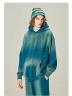 Mens Acid Washed 36.8%cotton 57.4%polyester 5.8%other fibers hoodie Sweatpants Set DY031-DK013 - hoodie print logo 55