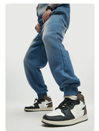 Mens Acid Washed 36.8%cotton 57.4%polyester 5.8%other fibers hoodie Sweatpants Set DY031-DK013 Set print logo 20