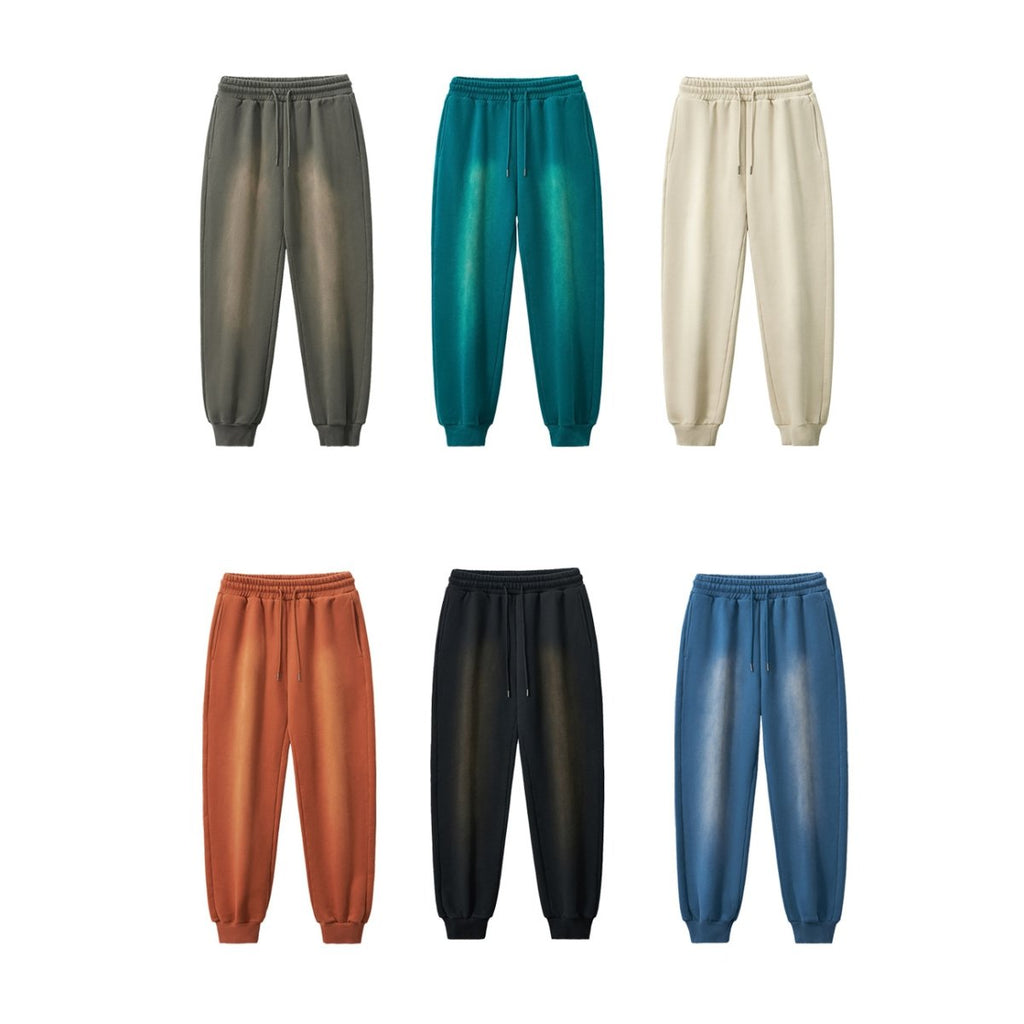 Mens Acid Washed 36.8%cotton 57.4%polyester 5.8%other fibers hoodie Sweatpants Set DY031-DK013 - hoodie print logo 16