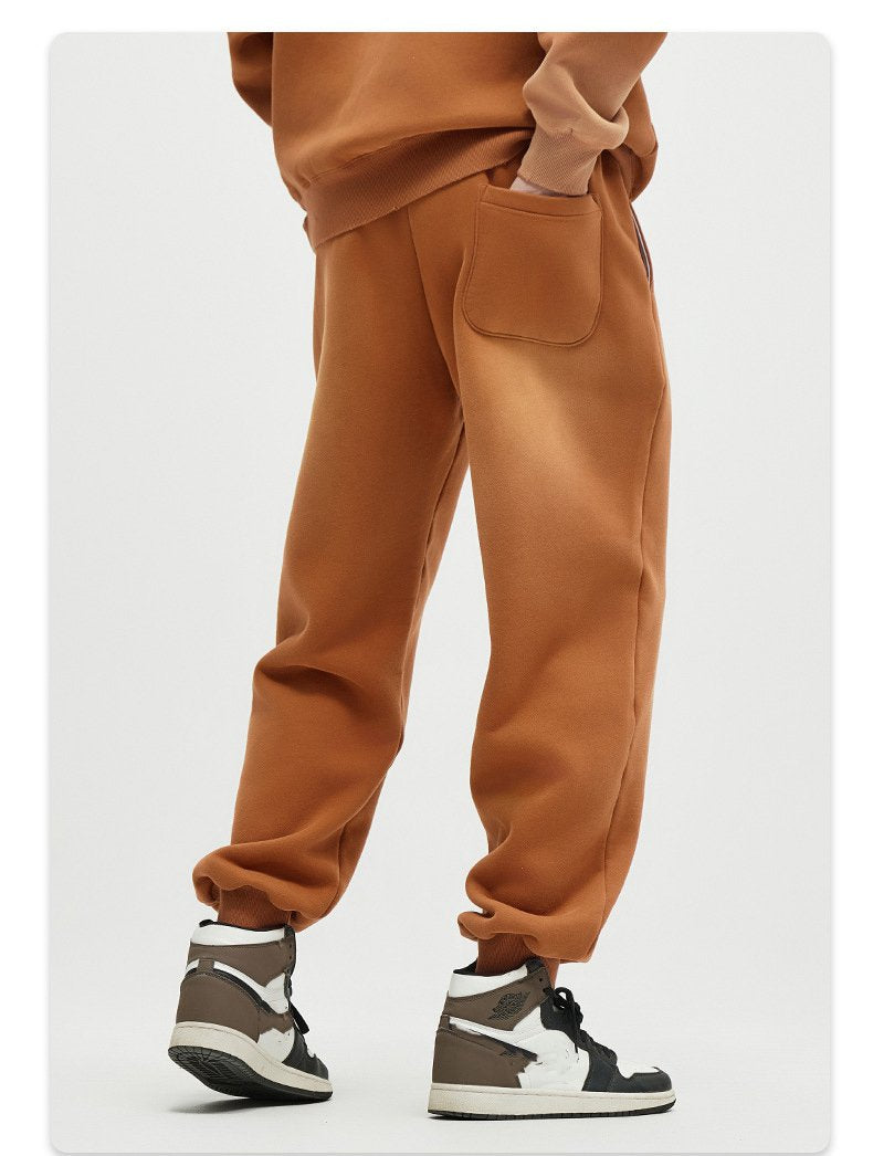 Mens Acid Washed 36.8%cotton 57.4%polyester 5.8%other fibers hoodie Sweatpants Set DY031-DK013 - jogger print logo 39