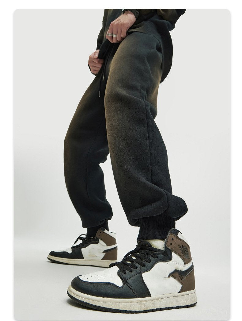 Mens Acid Washed 36.8%cotton 57.4%polyester 5.8%other fibers hoodie Sweatpants Set DY031-DK013 - jogger print logo 27