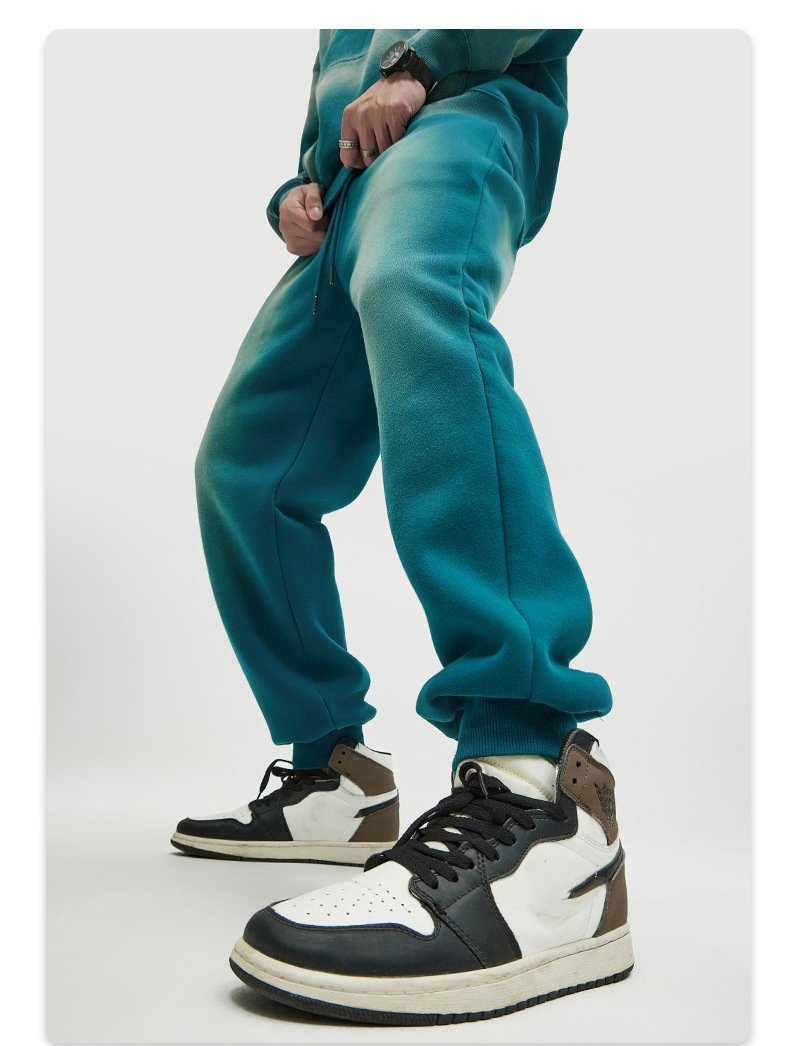 Mens Acid Washed 36.8%cotton 57.4%polyester 5.8%other fibers hoodie Sweatpants Set DY031-DK013 - jogger print logo 23