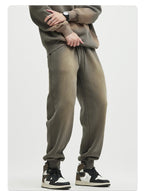 Mens Acid Washed 36.8%cotton 57.4%polyester 5.8%other fibers hoodie Sweatpants Set DY031-DK013 - jogger print logo 32