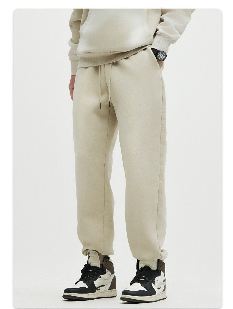 Mens Acid Washed 36.8%cotton 57.4%polyester 5.8%other fibers hoodie Sweatpants Set DY031-DK013 - jogger print logo 21