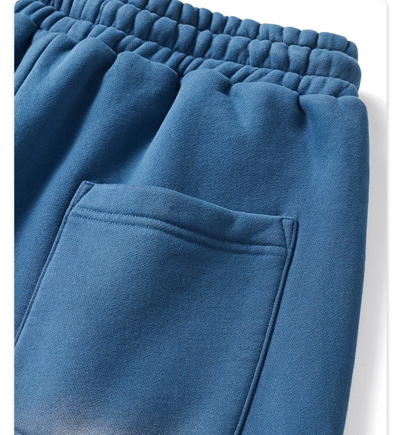 Mens Acid Washed 36.8%cotton 57.4%polyester 5.8%other fibers hoodie Sweatpants Set DY031-DK013