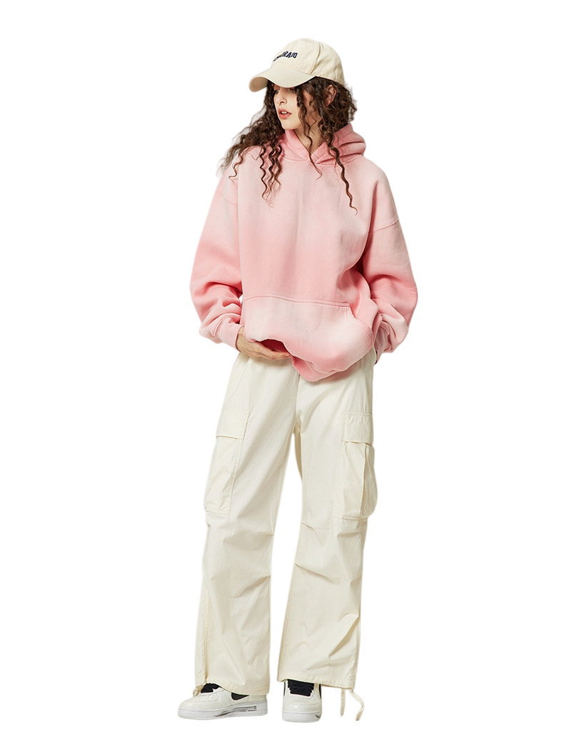 Mens Acid Washed 36.8%cotton 57.4%polyester 5.8%other fibers hoodie Sweatpants Set DY031-DK013