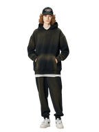 Mens Acid Washed 36.8%cotton 57.4%polyester 5.8%other fibers hoodie Sweatpants Set DY031-DK013