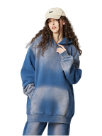 Mens Acid Washed 36.8%cotton 57.4%polyester 5.8%other fibers hoodie Sweatpants Set DY031-DK013