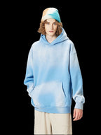 Mens Acid Washed 36.8%cotton 57.4%polyester 5.8%other fibers hoodie Sweatpants Set DY031-DK013 - Honfitwear