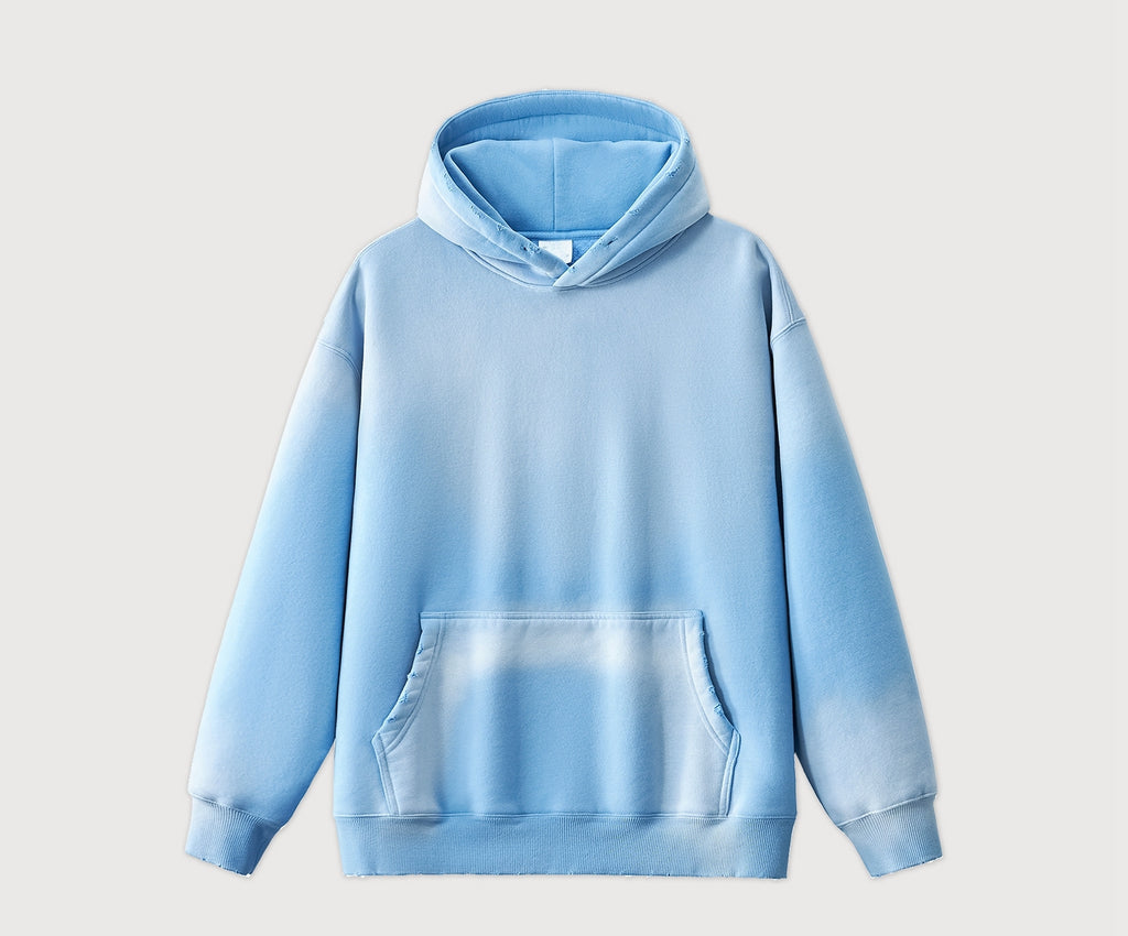 Mens Acid Washed 36.8%cotton 57.4%polyester 5.8%other fibers hoodie Sweatpants Set DY031-DK013