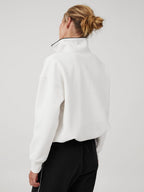 Womens Sports Activewear 76%polyester   24%Viscose Half Zip Sweatshirt E24W0445 print logo 61