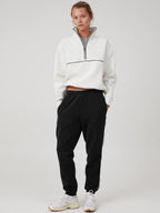 Womens Sports Activewear 76%polyester   24%Viscose Half Zip Sweatshirt E24W0445 print logo 60
