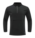 Mens Casual Workout 100%Polyester Quarter zip shirt E42183 print logo 5